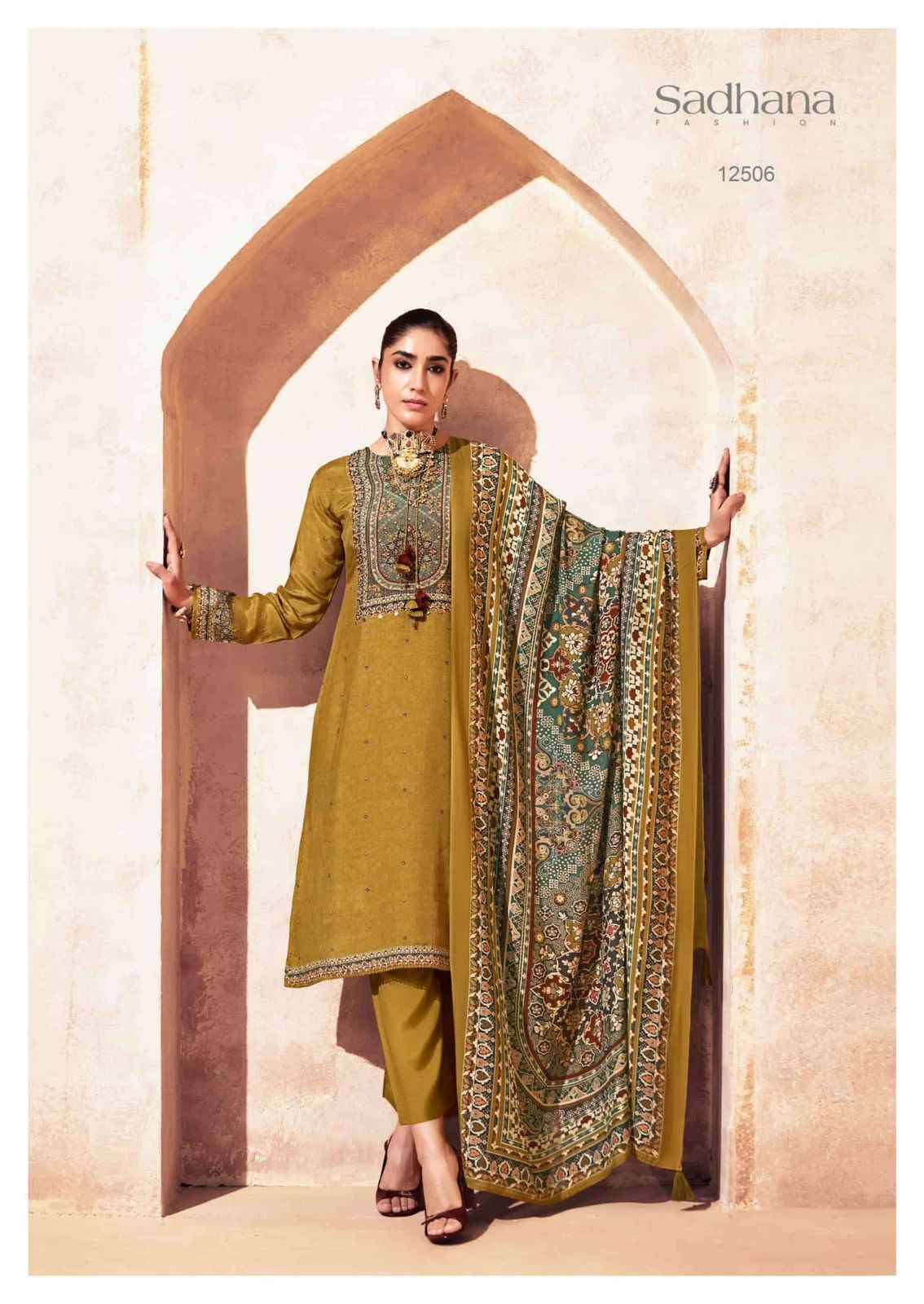 ZAINAB By SADHANA FASHION 12501 to 12506 Designer Festive Suits Beautiful Fancy Stylish Colorful Party Wear & Occasional Wear PURE BEMBERG MUSLINE SILK Dresses At Wholesale Price